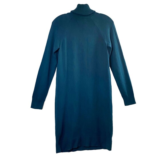 Banana Republic Turtleneck Sweater Dress XS Dark Teal Stretch Seam Detail NWT - Picture 5 of 16
